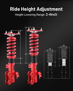 Amortiguadores GO Racing Compatibles con Scion <span class=keywords><strong>TC</strong></span> 2011-2016 AGT20 para Toyota Zelas 2011-2016, Kit de Reducción de Altura Ajustable - Product Image 2