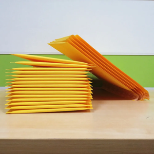 Customised Eco-Friendly Biodegradable Yellow Kraft Bubble Envelopes Courier <b>Bags</b> Reinforced Waterproof Custom <b>Packaging</b> <b>Clothing</b> - Product Image 1
