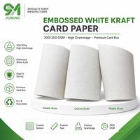 Papier cartonné gaufré écologique blanc spécial 300/350 g/m² haute résistance pour boîtes de parfum, électronique, cartes de vœux et écrans