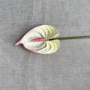 Flor Artificial de Anthium Impresa en 3D con Tacto <span class=keywords><strong>Real</strong></span>, Lirio Rojo Flamenco, Loto Guanyin Blanco para Decoración del Hogar y Accesorios de Boda - Product Image 6
