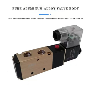 Válvula Solenoide Neumática de Control Direccional Doble de 5/<span class=keywords><strong>2</strong></span> Vías y 5 Puertos, 4V220-06, 12V 24V CC 110V 220V CA - Product Image 4