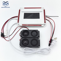 Nouveau design personnalisable, interrupteur tactile à écran HD 6 touches, variateur d'intensité, 12V/5A Max72W, dégivreur, affichage de la température et de l'heure, haut-parleur Bluetooth