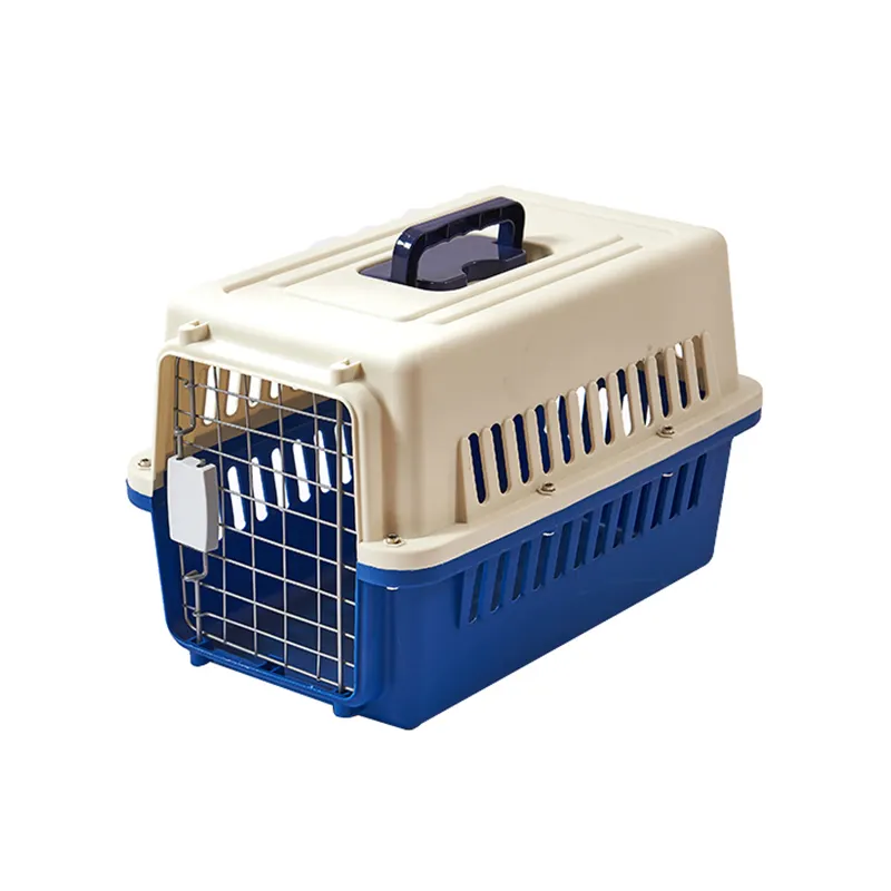 Açık havayolu onaylı Pet seyahat taşıma uçak IATA taşıyıcı büyük kedi kafesleri plastik köpek kulübesi için Ideal ekstra küçük köpekler