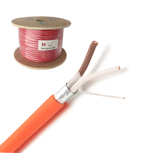 <span class=keywords><strong>Cable</strong></span> de Alarma contra Incendios HOTION CAT <span class=keywords><strong>3</strong></span> 2x1.5mm, Blindado con Lámina de Aluminio, Cobre Desnudo Trenzado, LSZH, Resistente al Fuego BS6387 - Product Image 2