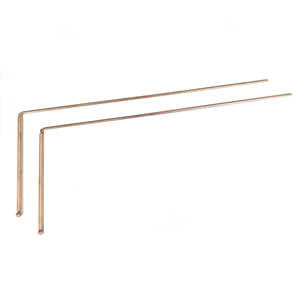 VURYAPI 2 Pièces Baguettes De Radiesthésie, Tiges De Radiesthésie En Cuivre Pour Divination De L'eau, Echerche De Sources Et D'objets, Chasse Aux Fantômes, Tracer L'énergie Spirituelle