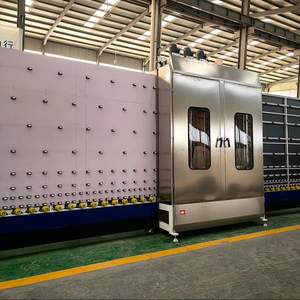 Limpiador y Secador Vertical de Vidrio de Alta Gama y Acción Rápida con PLC y Bomba de Motor para Fabricación de Vidrio de Alta Eficiencia - Product Image 1