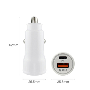 48W PD QC3.0 + PPS cổng kép <span class=keywords><strong>USB</strong></span> Loại C 30W sạc xe hơi <span class=keywords><strong>USB</strong></span> sạc điện thoại di động loại C sạc xe hơi cho điện thoại - Product Image 6