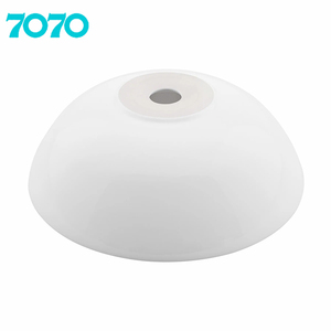 Lavabo rond moderne de haute qualité pour petite salle de bain, petit lavabo ovale en céramique artistique à poser, évier à montage sur comptoir avec robinet à trou unique - Product Image 6