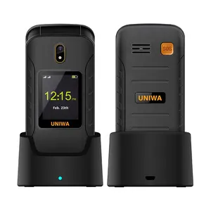 UNIWA V909L बड़ा स्क्रीन कीपैड मोबाइल फोन फ्लिप स्मार्ट एंड्रॉयड 4G वरिष्ठ फीचर फोन