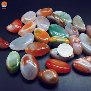 Agate de couleur mélangée de haute qualité pierre de galet polonaise pierre précieuse polie pierre roulée - Product Image 5