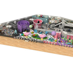 अनुकूलित इनडोर खेल के मैदान गर्म हवा के गुब्बारे थीम मिनी कारॉसेल स्लाइड बॉल पूल खिलौना हेलीकॉप्टर बच्चों के लिए - Product Image 4