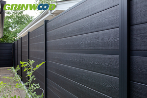 Nuevo diseño Premium Outdoor <span class=keywords><strong>Garden</strong></span> Solución DE PRIVACIDAD Impermeable Bajo mantenimiento Ecológico Co-extrusión Valla WPC - Product Image 5