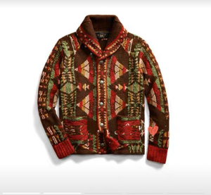 Chic Comfort Tejido a mano Patrón geométrico artesanal Cárdigan Origen de China Muestra de 7 días Tiempo de entrega - Product Image 1