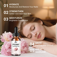 Huile de pivoine naturelle pour diffuseur, aromathérapie, fabrication de bougies, soins de la peau, des cheveux et des ongles