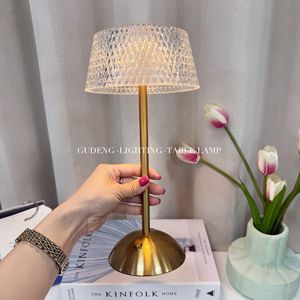 Cross-border Nordic <b>LED</b> metal decorative retro <b>touch</b> table lamp creative bar bedroom bedside romantic atmosphere night <b>light</b> - Product Image 4