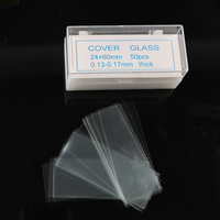 Wholesale CE/ISO Certified Single Frosted Ground Edges Float Glass Microscope Slides Customizable OEM Laboratory Use 3-Year