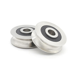 Rodamiento de Bolas de Ranura Profunda No Estándar S627RS, Acero Inoxidable 304, Guía de Cable en Forma de U, Polea Metálica - Product Image 2