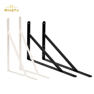 Supports d'étagère flottants à montage mural en L à <span class=keywords><strong>angle</strong></span> d'<span class=keywords><strong>angle</strong></span> en fer robuste <span class=keywords><strong>noir</strong></span> Support d'étagères en métal caché - Product Image 3