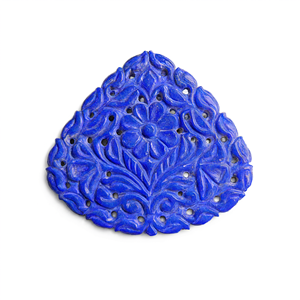 Miniatura Tallada en Lapislázuli con Diseño Floral Mughal: Un Tributo a la Elegancia y la Herencia en la Joyería - Product Image 2