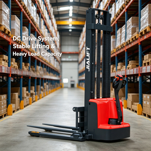 Transpalette Électrique Autoporté de 1,3 Tonne avec Hauteur de Levage de 1,6 à 3,5 m et Moteur DC pour la Manutention de Palettes en Entrepôts et Ateliers - Product Image 3