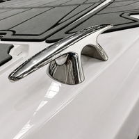 Matériel nautique en acier inoxydable AISI 316 de qualité marine, boulier de câble Bulldog pour quai de bateau, amarrage de yacht