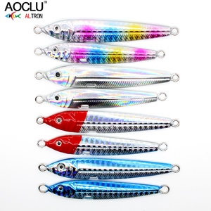 AOCLU vendita calda 28g metallo luminoso Jig cucchiaio da pesca dura esca per la pesca d'acqua dolce sgombro spagnolo - Product Image 6