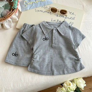 Ensemble deux pièces formel et élégant pour filles : chemise à manches courtes, jupe et pantalon – Collection été pour boutiques de vêtements pour enfants (vente en gros) - Product Image 4
