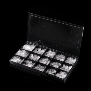 Puntas de <span class=keywords><strong>Uñas</strong></span> de Gel Suave <span class=keywords><strong>Cortas</strong></span> y Transparentes Naturales Nuevas de 2025, Logotipo Personalizado, Forma de Almendra Semi <span class=keywords><strong>Mate</strong></span>, Puntas de <span class=keywords><strong>Uñas</strong></span> Acrílicas al por Mayor - Product Image 4