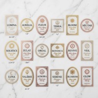 Autocollant adhésif en vinyle holographique personnalisé de luxe, durable, imperméable, pour l'emballage de parfums et de cosmétiques, étiquettes écologiques résistantes à l'huile