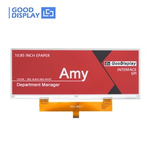 Écran E-Paper Tricolore Étroit GDEM1085Z51 de 10,85 Pouces 1360x480 Noir Blanc Rouge, Panneau E-Ink à Faible Consommation Compatible - Product Image 1