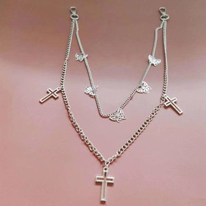 Hip Hop Waist <b>Chain</b> With <b>Cross</b> And Butterfly Charms For Women Fashion Jewelry Accessory - Product Image 3