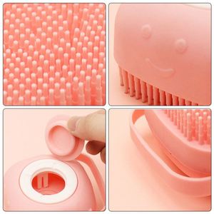 Cepillo de Baño para Perros, Cepillo de Silicona para Ducha y Champú, Cepillo de Goma para Masaje de Cachorros y Mascotas - Product Image 3