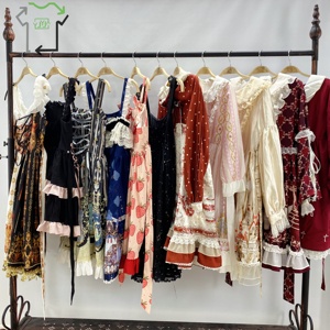 Venta al por Mayor YIJIAYI Luolita, Ropa de Segunda Mano de Alta Calidad, Poliéster/Algodón, 95-100% Limpio, Ropa Gótica Casual Lolita para Mujer - Product Image 2