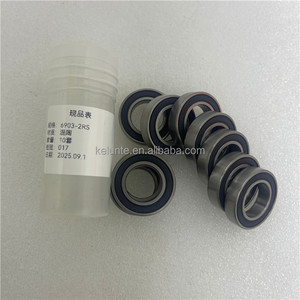 Rodamiento de Motor Eléctrico 6903-2RS de 17x30x7 mm, Rodamiento de Bolas de Ranura Profunda Híbrido de Cerámica 6903-2RS - Product Image 1