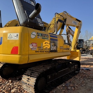 นำเข้าจากญี่ปุ่น รถขุดไฮดรอลิกแบบตีนตะขาบ Komatsu PC200 มือสอง ขนาด 20 ตัน พร้อมเครื่องยนต์และเกียร์ - Product Image 2