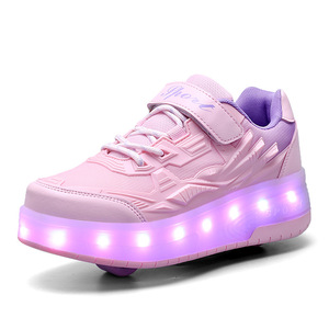 <span class=keywords><strong>Patins</strong></span> à roulettes pour garçons et filles Sumax LH004, respirants, confortables, légers, antidérapants, éclairés, en PU + maille, roues fixes, pour la <span class=keywords><strong>glace</strong></span> - Product Image 4