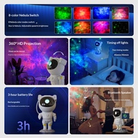 Lampe de Projection Ciel Étoilé Dynamique Astronaute avec Musique - Veilleuse Ambiance Chambre Décoration Plafond Chevet Faible Consommation Matériau ABS