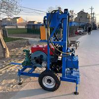 Foreuse rotative diesel 22 CV pour puits d'eau avec pompe à engrenages et moteur, machine de forage de 150 m de profondeur