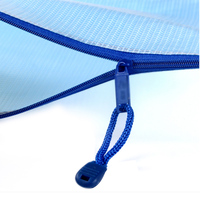 Sac de rangement pour documents en maille PVC réutilisable de haute qualité, format A4, avec fermeture éclair, pochette pour classeur