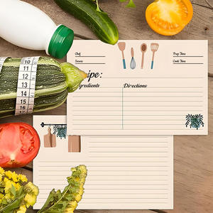 Gangtong auf Lager Grenzüberschreitend Meistverkaufte Hochwertige Rezeptkarten Doppelseitig Blanko Handbeschreibbar Aufzeichnung Klein - Product Image 4
