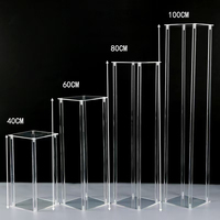 Centro de Mesa Alto para Boda, Columna Decorativa para Mesa, Jarrones Dorados de Hierro, Pedestal de Pasillo, Soporte de Metal para Flores