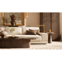 Ensemble de canapés sectionnels carrés modernes italiens avec base encastrée et coussins en bloc pour appartement, hôtel, salon