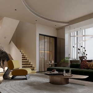 Magnifique villa design avec plans 3D+CAD modernes pour application en cuisine dans un célèbre projet de développement <span class=keywords><strong>immobilier</strong></span> - Product Image 1