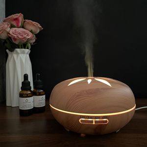 Petal Wood Pellet Ultrasonic Aroma Humidifier 550ML Smart <b>Timer</b> Silent Operation Fog Type Home & Hotel Use Water Shortage Power - Product Image 4