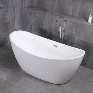 <span class=keywords><strong>Baignoire</strong></span> autoportante moderne personnalisable, couleur blanche, profonde, avec drain, <span class=keywords><strong>petite</strong></span> taille, fonctionnalités de bain à remous, appartement, intérieur - Product Image 6
