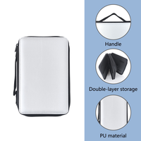 Étui à crayons en cuir PU pour sublimation, pochette à stylos, impression par transfert thermique, pochette de papeterie pour dessin artistique, organisateur portable à fermeture éclair