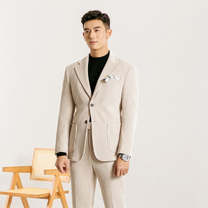 Nouveaux produits Costumes pour hommes <span class=keywords><strong>Costume</strong></span> Slim Fit à simple boutonnage pour <span class=keywords><strong>homme</strong></span> <span class=keywords><strong>Costume</strong></span> en velours côtelé Ensemble deux pièces - Product Image 1