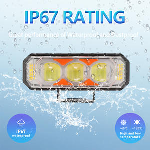 4 Mini Rijverlichting Systemen Wit Geel Flits Led Spotlight Mistlamp Koplamp Voor Fiets Motorfiets Faros Para Moto - Product Image 3