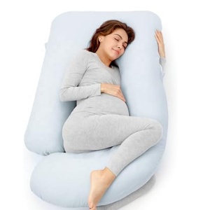 Oreiller de <span class=keywords><strong>grossesse</strong></span> pour lit, <span class=keywords><strong>coussin</strong></span> de corps entier en U confortable pour femmes enceintes, pour <span class=keywords><strong>dormir</strong></span> sur le côté, oreillers de maternité longs - Product Image 5