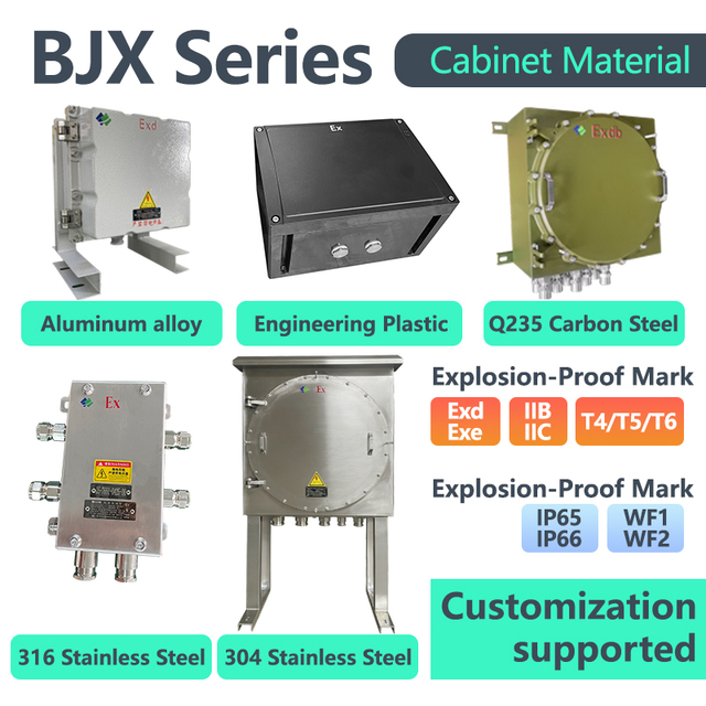 High Safety Chuanniu Electric BJX T6 IP66 Explosion-Proof Aluminum Alloy BFD Junction Box 220V 630A Industrial 1 Power Equipment